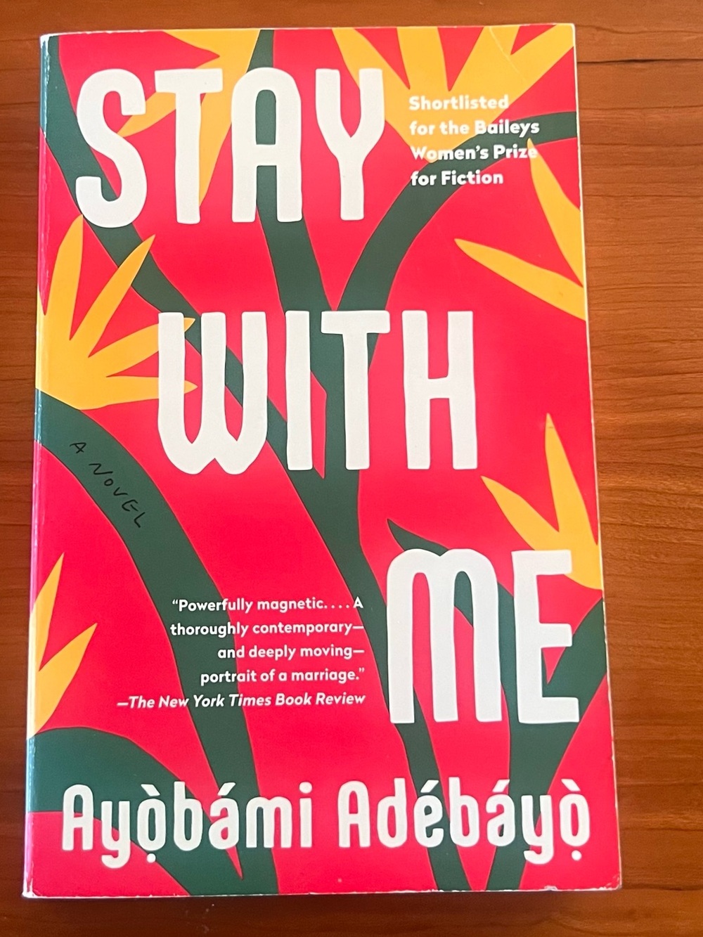 Stay With Me
A Novel by Ayonami Adebayo 
Paperback